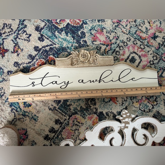 Stay Awhile Decorative Sign - Picture 3 of 8